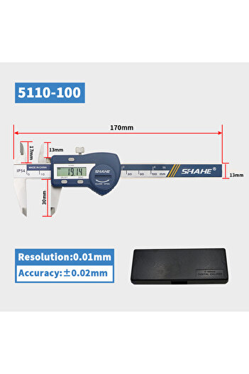 Shahe 5110-100 IP54 Digital Caliper Electronic Caliper Ruler Digital Vernier Caliper Digital Caliper