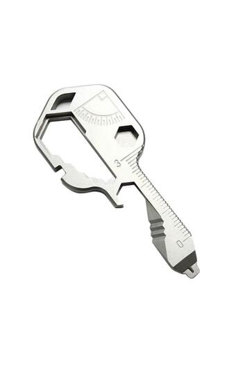 Choice 7 Silver Hardware,Stainles Ssteel Pendant,Multifunction,Keychain,Key Tool,24 in 1,Wrench,Bottle Open