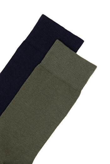 U.S. Polo Assn. Men's Navy Blue 2-Piece Socks 50299032-Vr033