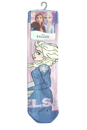 Frozen Desenli Lisanslı Renkli Elsa ve Anna Çocuk Çorap - 3 lü