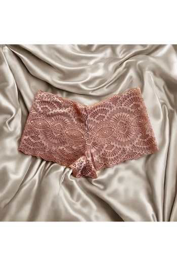 BLİSS WEAR FASHION Slip boxer din dantelă din 3 piese pentru femei
