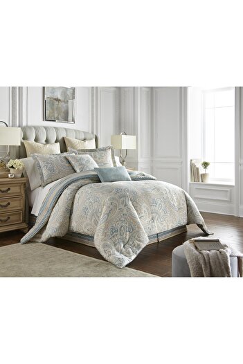 Hotel Linen Klub 3-Piece Paislay Duvet Cover Set, 300TC Cotton Sateen, Digital Printed Design