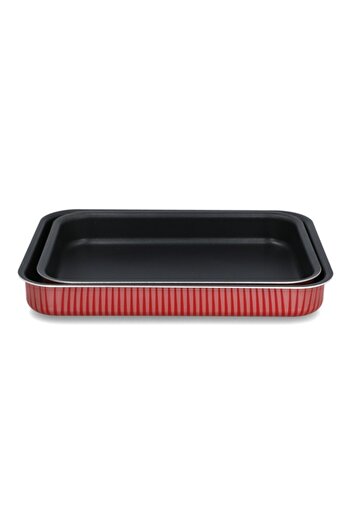 Parfait 2-Piece Rectangular Aluminium Roaster Set 37/41cm