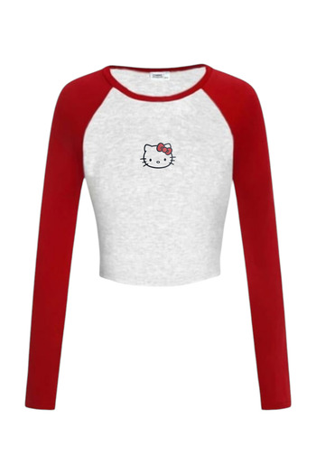 Carpe Tiny Cat Reglan Long Sleeve Full Length Blouse