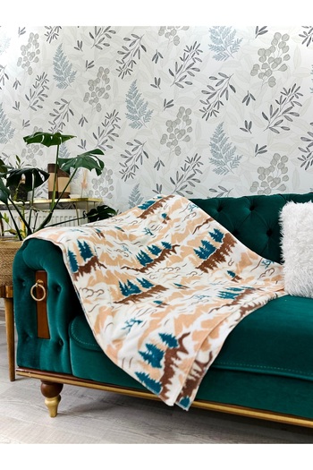 Cottella Jacquard Fleece Extra Soft Tv Blanket - Bedspread
