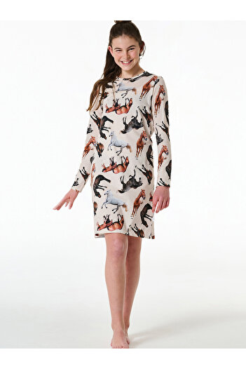 Schiesser Nachthemd Horse World Nacht-Hemd Schlafmode Sleepwear