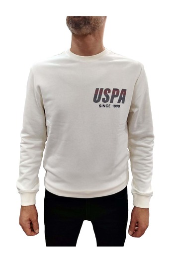 U.S. Polo Assn. Φούτερ U.S.Polo Crew Neck - Cream - M - ST07715-Cream-M