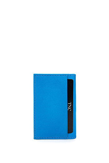 Tamer Tanca Θήκη για κάρτες Unisex Γνήσιο Δερμάτινο Μπλε