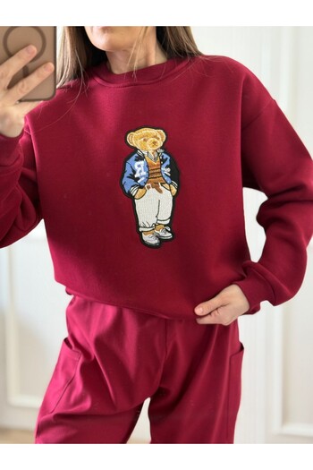 Flow Embroidery Detail Swetshirt