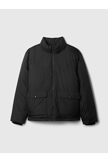 GAP Erkek Siyah Modern Puffer Şişme Mont