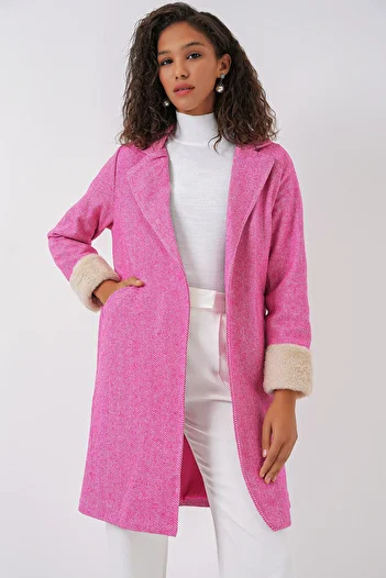 Bigdart 9085 Παλτό από ψαροκόκκαλο - A.Fuchsia