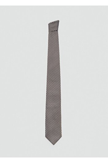 MANGO Man Seidenkrawatte mit geometrischem Muster