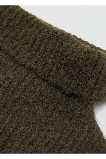 MANGO Woman Crop Turn-Down Collar Shawl
