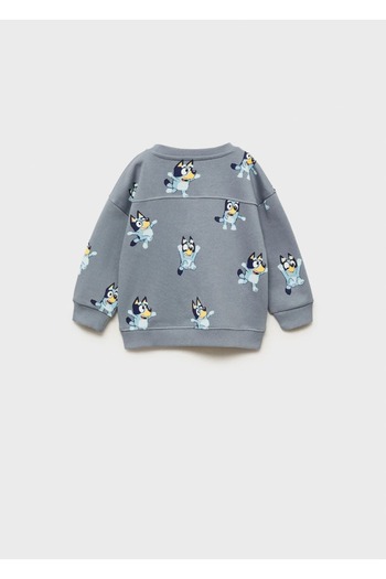 MANGO Baby Суитшърт с син шарен мотив