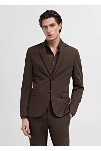 MANGO Man Stretch υφασμάτινο σακάκι blazer super slim fit