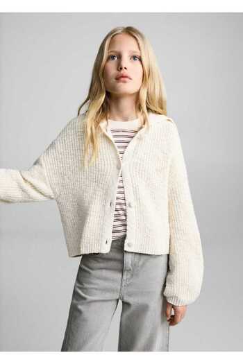 MANGO Kids Top with Decorative Stitching