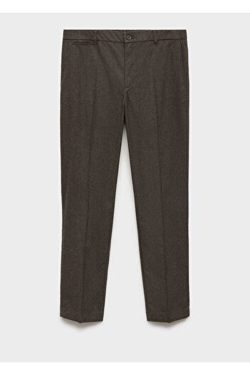 MANGO Man Παντελόνι φανέλα με σχέδιο Micro houndstooth