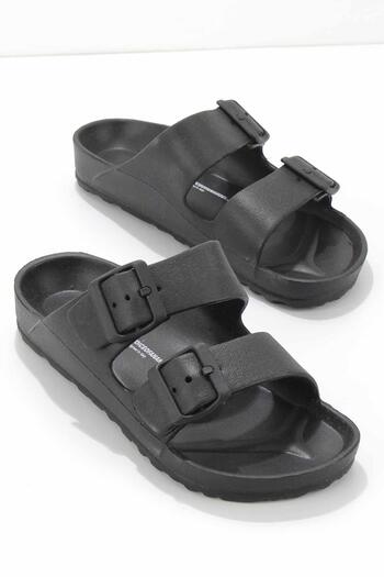 Bambi Women's Black Slippers K04740300059