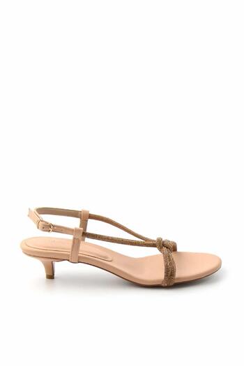 Bambi Matte Nude Satin Women's Classic Heeled Shoes05209431038