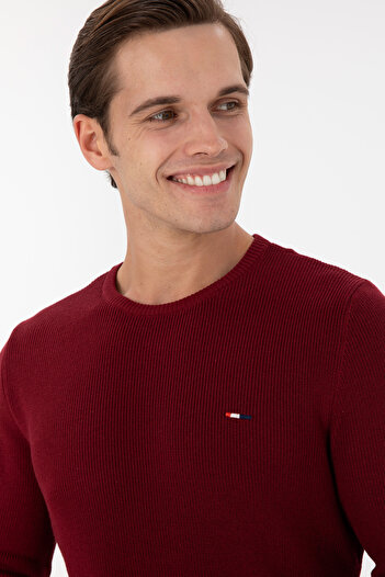 U.S. Polo Assn. Men's Burgundy Basic Sweater 50298282 -Vr014