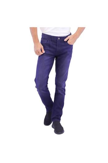 Giordano Men's Cotton Spandex Denim Low Rise Skinny Tapered Fit Jeans