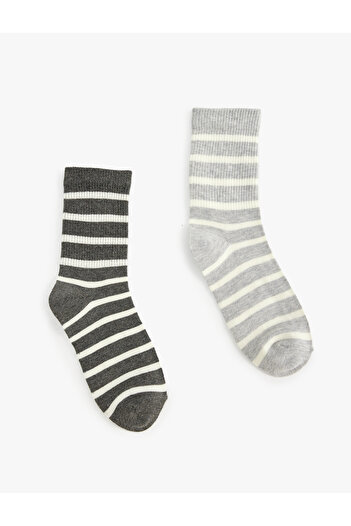 Koton Set of 2 Striped Tennis Socks
