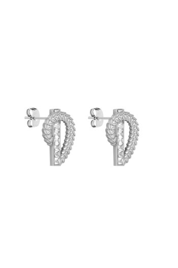 Daniel Klein Mtk11413 Steel Silver Color Earrings