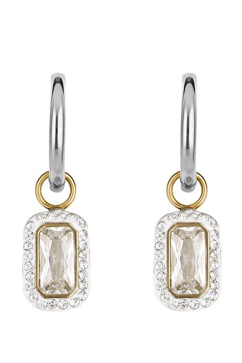 Daniel Klein Mtk11427 Steel Gold Silver Color Earrings