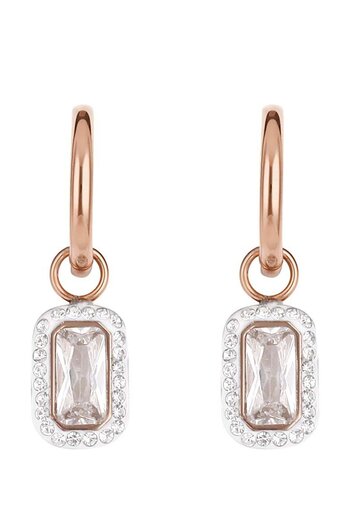 Daniel Klein Mtk11429 Steel Rose Gold Colored Earrings