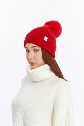 Aghilo Women's Pompom Wool Beret