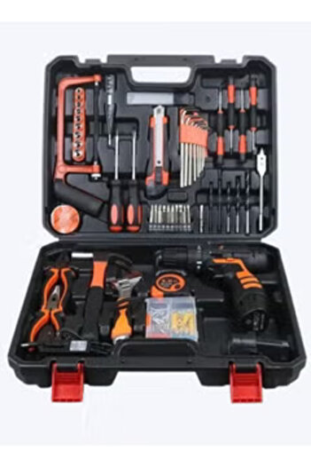Primo Plus Cordless Drill Kit Professional Home Tool Kit with Hand Tool Set