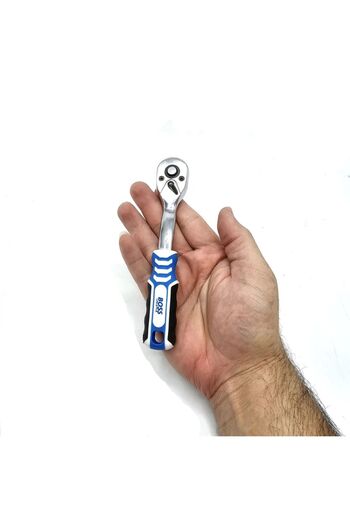 BOSS 1/4" 53 Parça Lokma Takımı (7 Adet Uzun Lokma ve 72 Diş Cırcır Kolu)