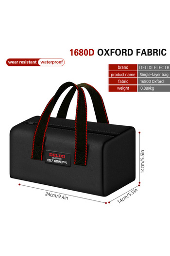 Choice 001 DELIXI ELECTRIC Tool Bag Oxford Cloth Portable Storage Bag, Professional Electrician and Carpent