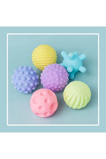 Choice Multicolor 6 PCS Baby Toys Sensory Balls For Children Textured Hand Touch Ball Soft Massage Ball Inf