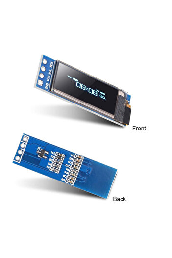 Choice1 وحدة عرض OLED I2C زرقاء مقاس 0.91 بوصة I2C SSD1306 وحدة عرض OLED بيضاء / زرقاء شاشة OLED I2C