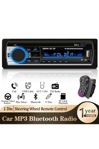 Choice Car Radio 1 din Stereo Player Digital Bluetooth Car MP3 Player 60Wx4 FM Radio Stereo Audio Music ...