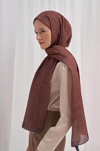 carell Nilla Ocean Tan Cotton Shawl