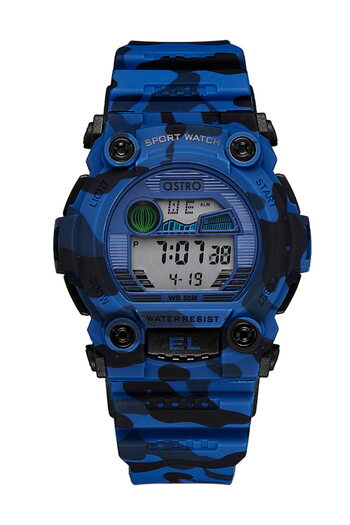 Astro Men's Digital Blue Dial Watch - A21901-PPLL