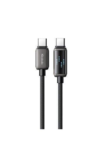 Mcdodo CA-4250 100W USB-C TO USB-C  ŞARJ HIZ GÖSTERGELİ ŞARJ VE DATA KABLOSU- 1.2 M SİYAH