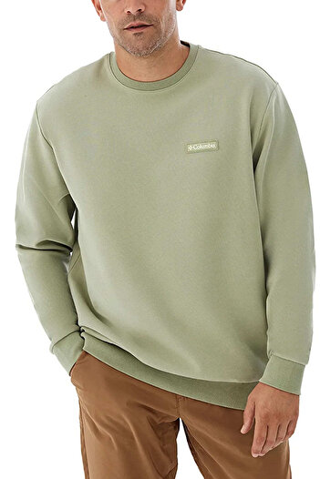 Columbia Erkek Columbia CSC M GEM Label Crewneck Sweatshirt - Yeşil
