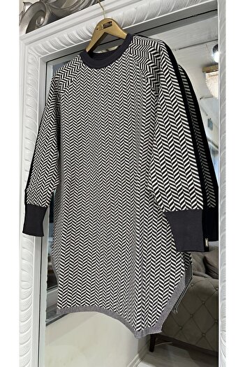 Invee Invee 6867 Smoked Knitwear Tunic
