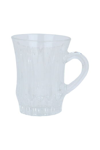 Alsaif Gallery A set of tea cups with glass handles, 6 pieces