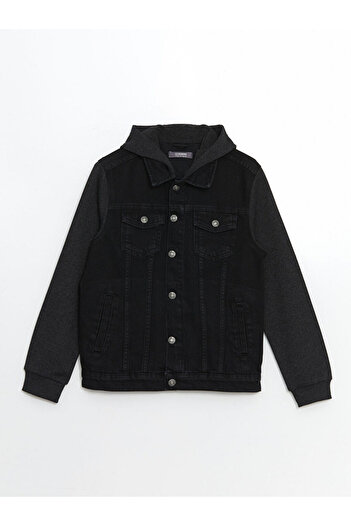 LC Waikiki Hooded Boy Jean Jacket