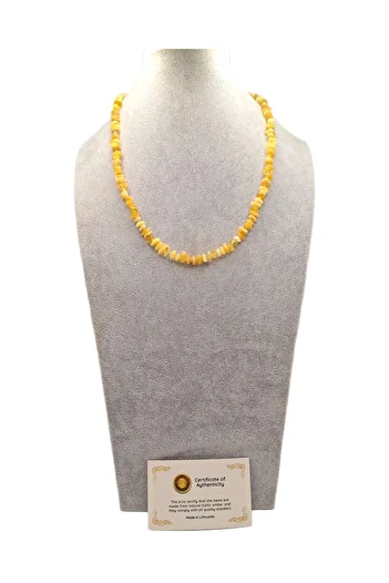 Han Ticarethane Broken Stone Model Adult Drop Amber Necklace