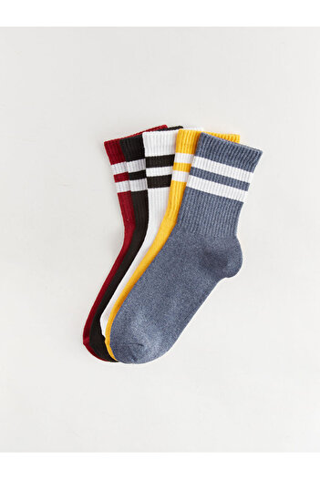 LC Waikiki Sparkling Selections from Shining Store |   Striped Women's Socks 5 Pack