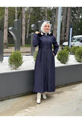 FATELLA Kadın Tam Boy Bonded Kumaş Kışlık Mont