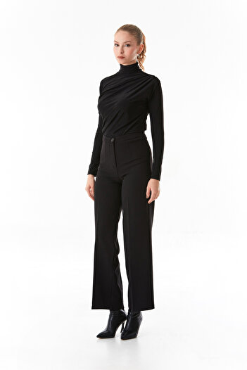 Fulla Moda Basic Yanı Büzgülü Bluz