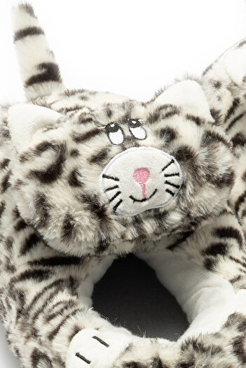 Twigy Gatto Kadın Hayvanlı Panduf Gri 36/41