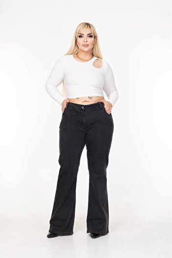 EYLÜLXXL Spanish Legs Large Size Jeans Pants
