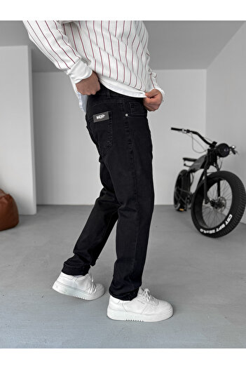 BYBASICMAN Μαύρο παντελόνι Lycra Relaxed Fit KE-671/675/669
